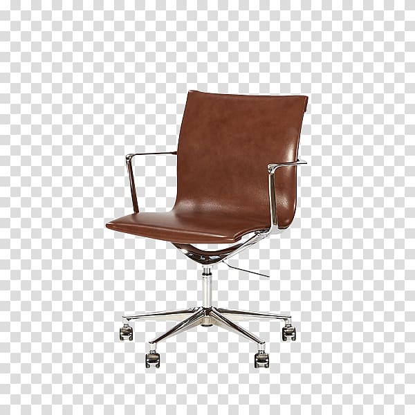 Office & Desk Chairs Furniture Aniline leather, low profile transparent background PNG clipart