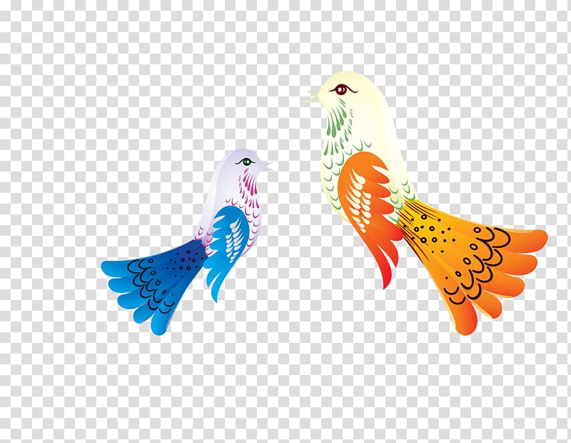 Bird Cartoon, Beautiful color peacock pattern transparent background PNG clipart