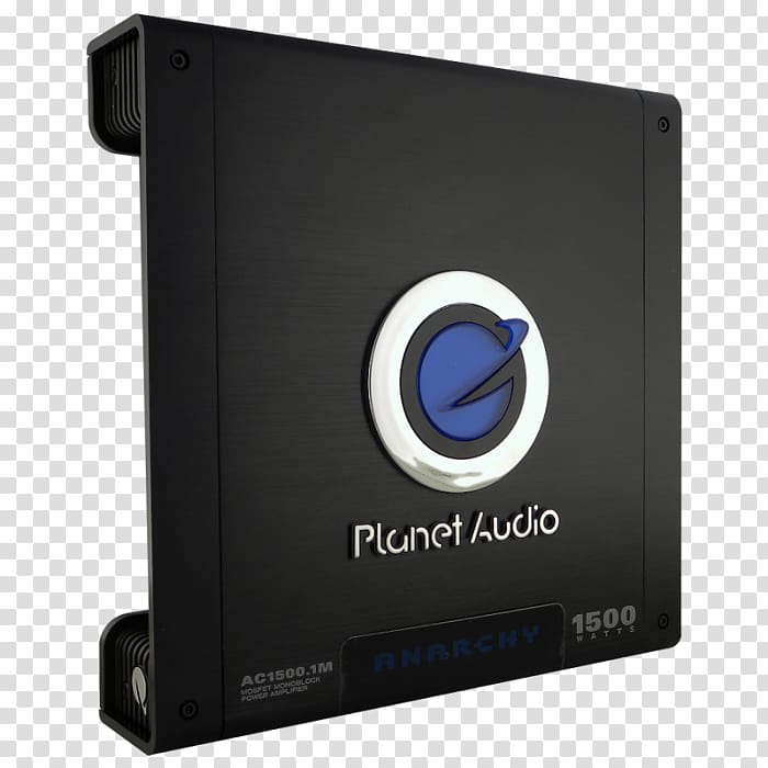 Amplificador Woofer Ohm Planet Audio Anarchy AC.1M Electronics, car audio transparent background PNG clipart