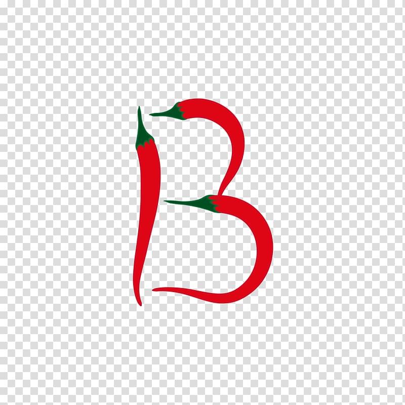 Letter B, Pepper alphabet B transparent background PNG clipart