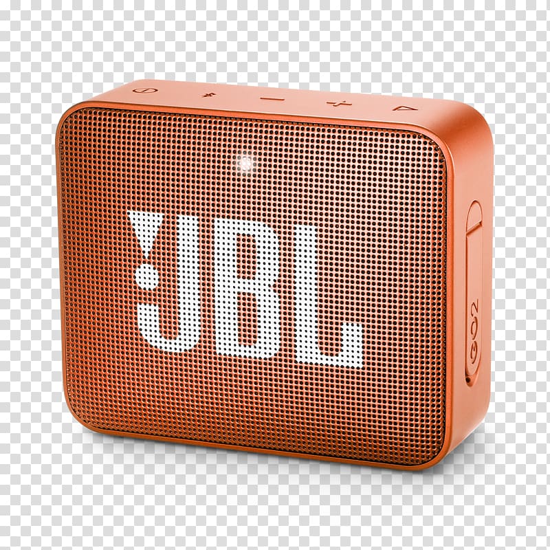 Bluetooth speaker JBL Go2 Aux Wireless speaker Loudspeaker, Orange Corals transparent background PNG clipart
