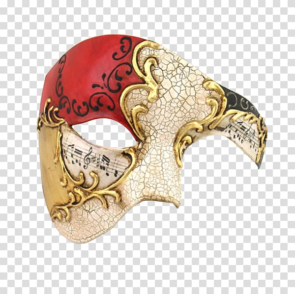 Annette Red Feather and Flower Women\'s Masquerade Mask Masquerade ball The Phantom of the Opera Phantom Of The Opera Half Face, mask transparent background PNG clipart