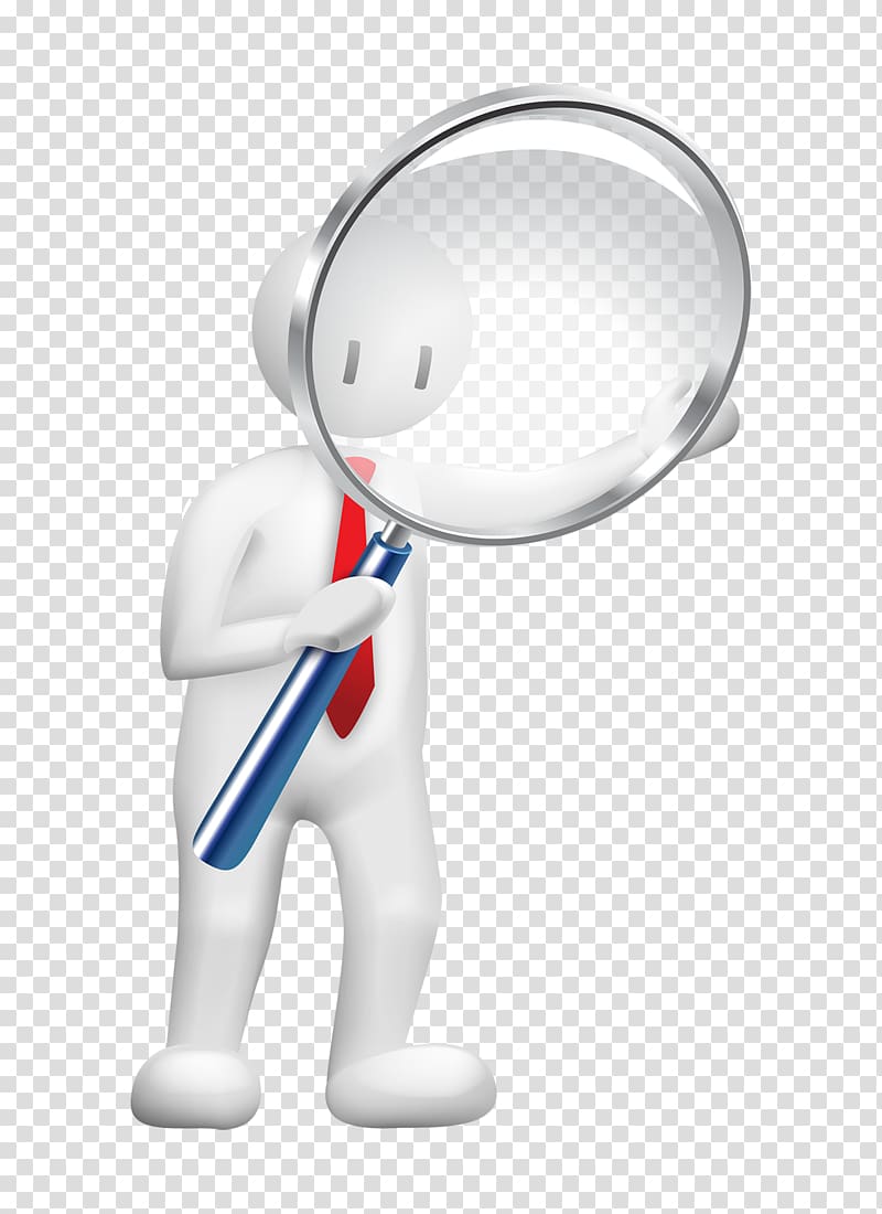 3d cartoon characters,magnifier transparent background PNG clipart