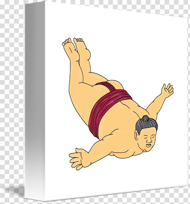 Canvas print Drawing Sumo Rikishi Art, Sumo transparent background PNG clipart