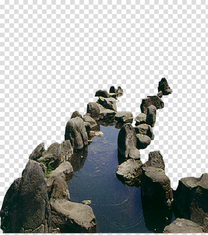 Streaming media, Rocks stream transparent background PNG clipart