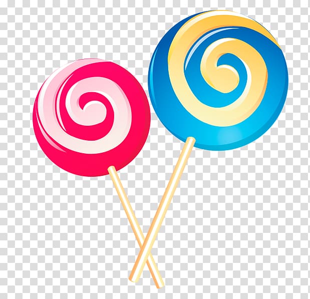 Red and blue lollipops illustration, Lollipop Candy Computer Icons ...