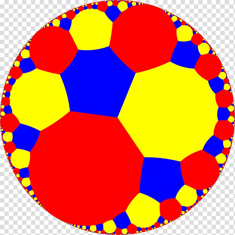Tessellation Uniform tilings in hyperbolic plane Order-6 octagonal tiling Truncation, transparent background PNG clipart