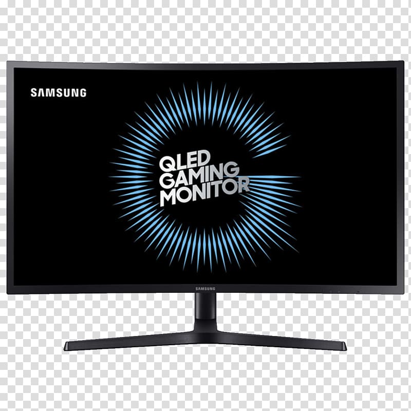 Computer Monitors Samsung C27FG73 27\' Curved Gaming Monitor LED-backlit LCD Quantum dot display, samsung transparent background PNG clipart