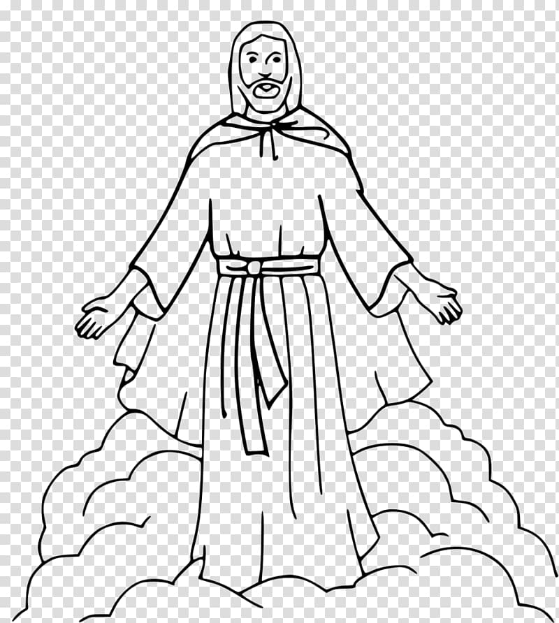 Bible Coloring book Depiction of Jesus Child , Ascension Free transparent background PNG clipart