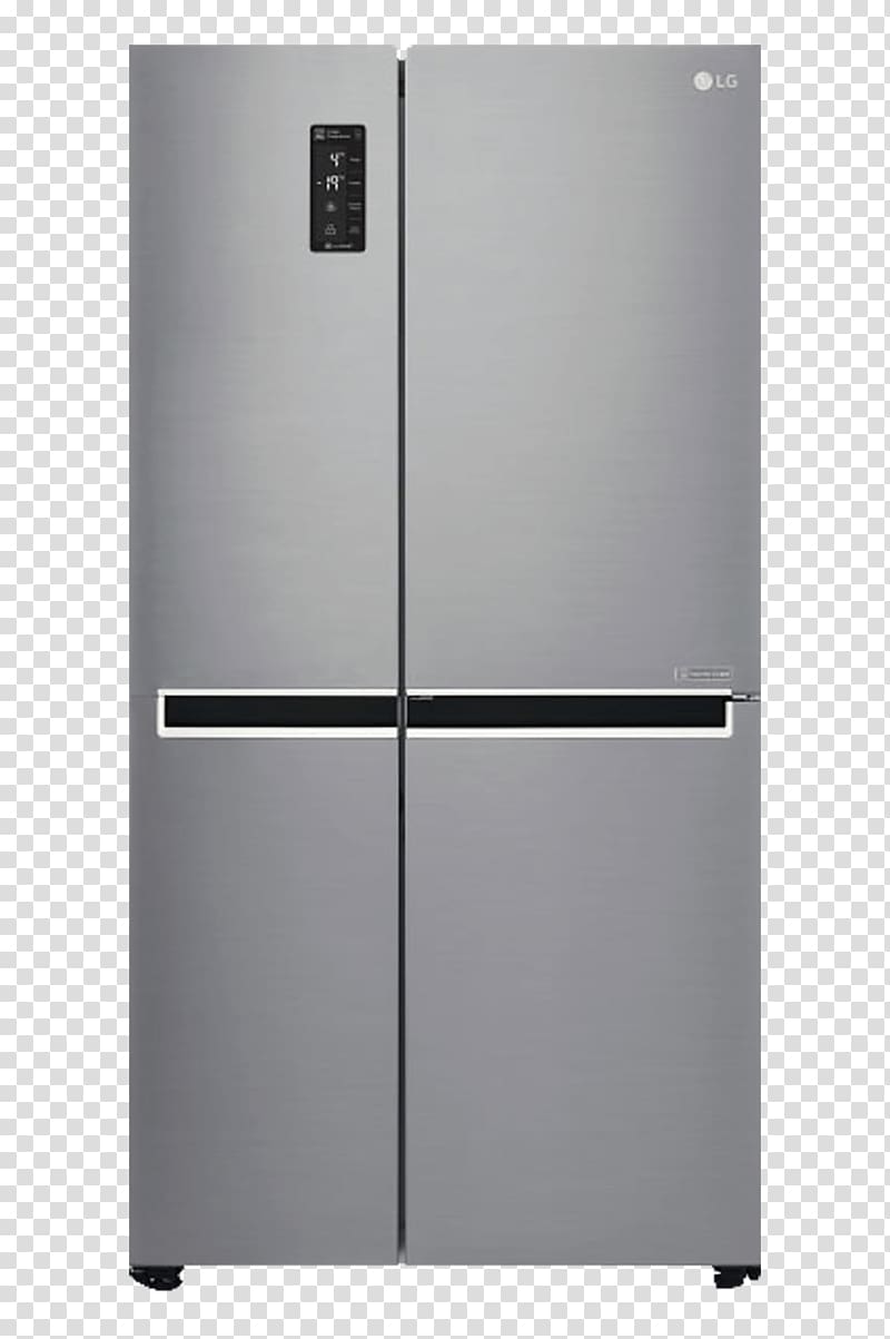 Refrigerator LG Electronics LG GSB760PZXV American Fridge Freezer Home appliance Auto-defrost, refrigerator transparent background PNG clipart