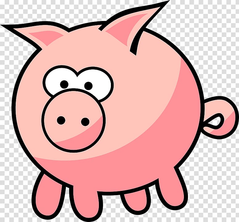 Miniature pig Cartoon Drawing , Anime pig transparent background PNG clipart