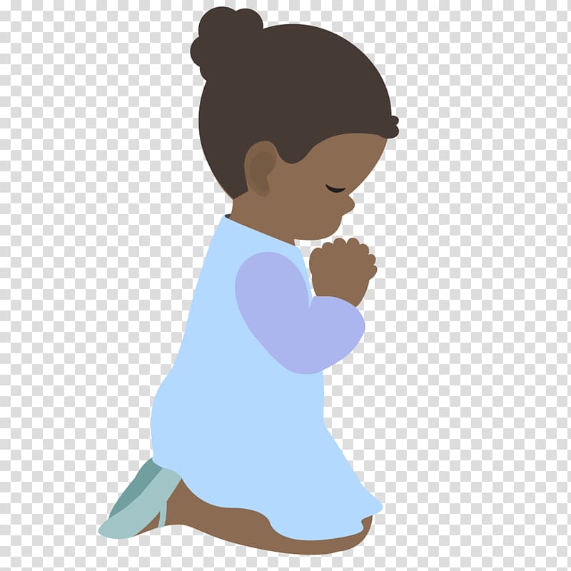 girl in blue dress praying illustration, Praying Hands Prayer Child , Children Praying transparent background PNG clipart
