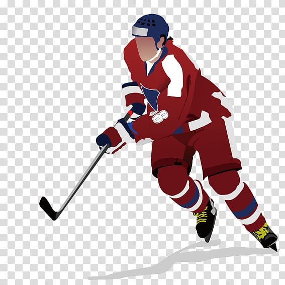 man playing hockey illustration, Ice hockey , Curling transparent background PNG clipart