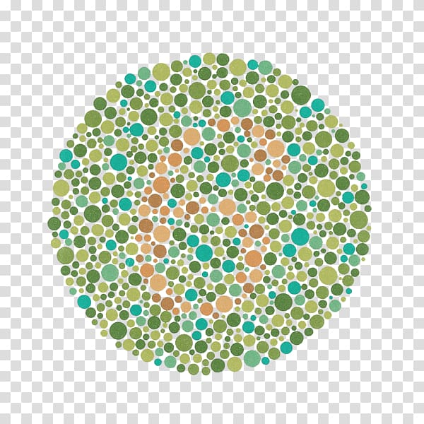 Ishihara test Color blindness Color vision Eye Visual perception, Eye transparent background PNG clipart