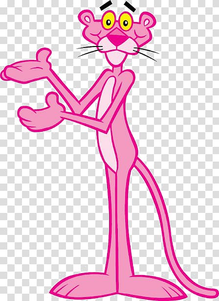 pink panther illustration, The Pink Panther Inspector Clouseau Pink Panthers, THE PINK PANTHER transparent background PNG clipart