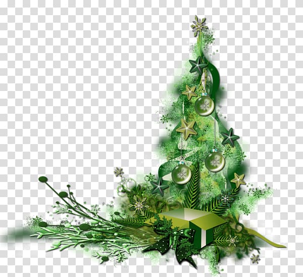 Christmas tree , Pure green christmas tree transparent background PNG clipart