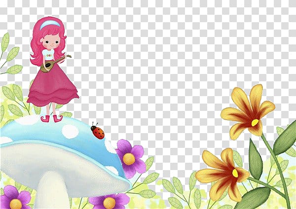 Floral design Fairy Flower Fairies, Flower fairy on the flower transparent background PNG clipart