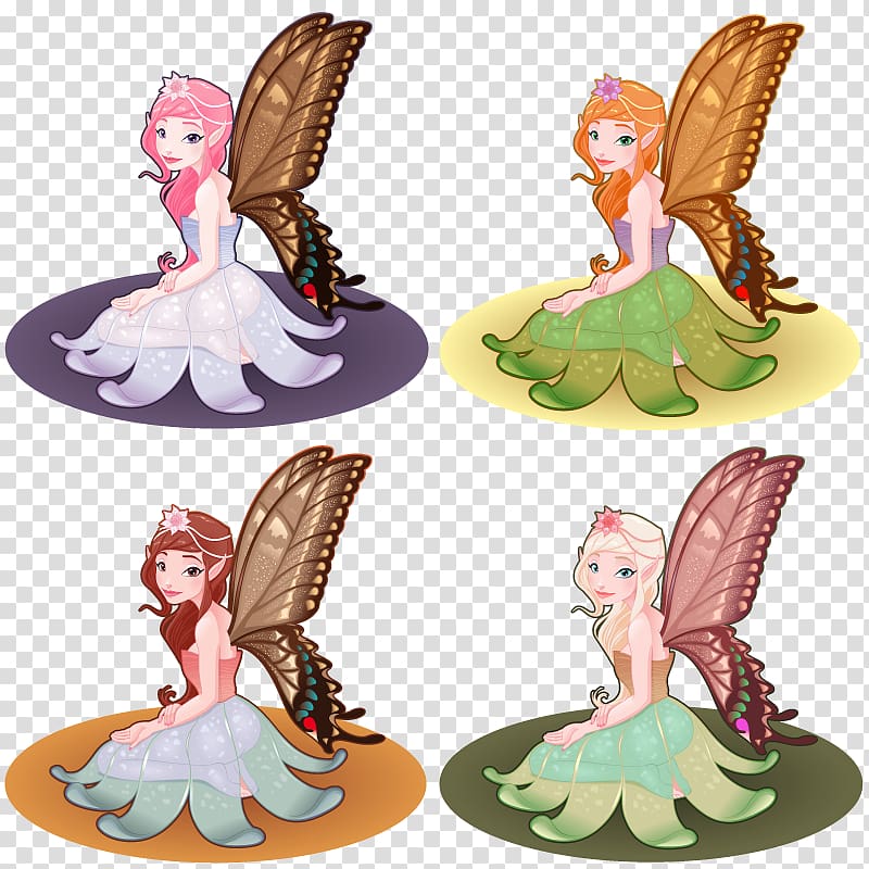 Butterfly Flower Fairies, Butterfly Elf transparent background PNG clipart