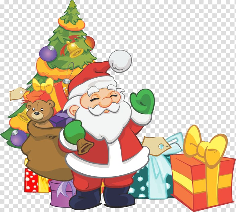 Scrooge Santa Claus Christmas decoration Gift, Santa Claus transparent background PNG clipart