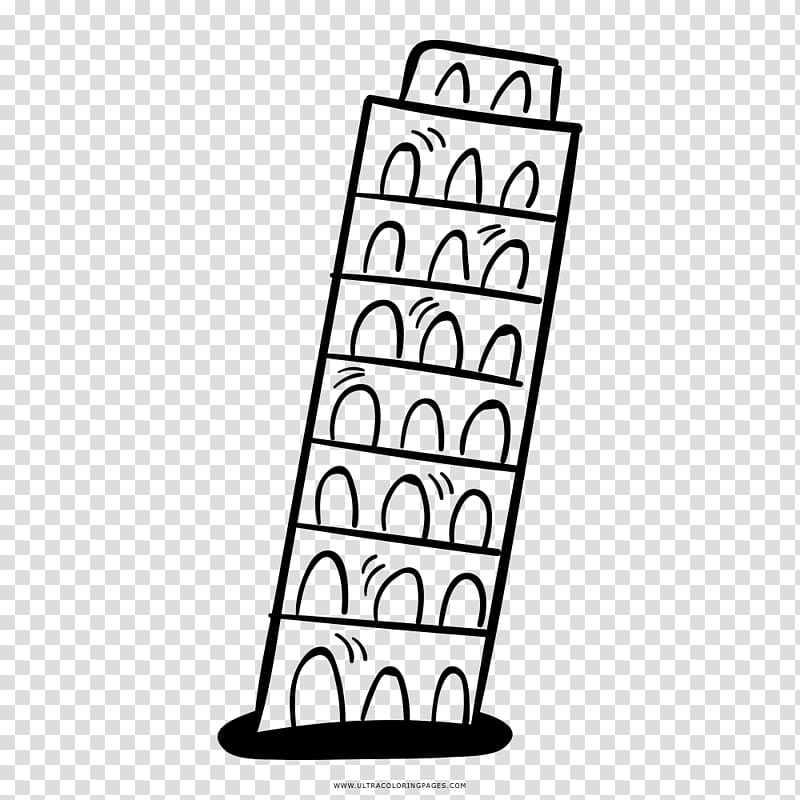 Leaning Tower of Pisa Drawing Coloring book, leaning tower of pisa transparent background PNG clipart