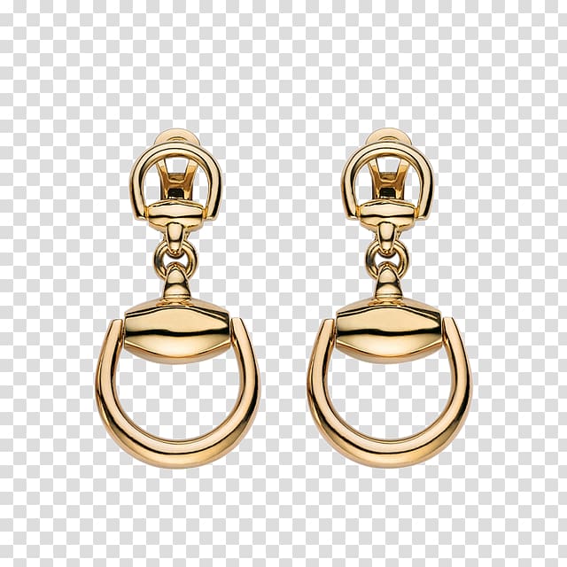 Earring Jewellery Colored gold Gucci, Jewellery transparent background PNG clipart