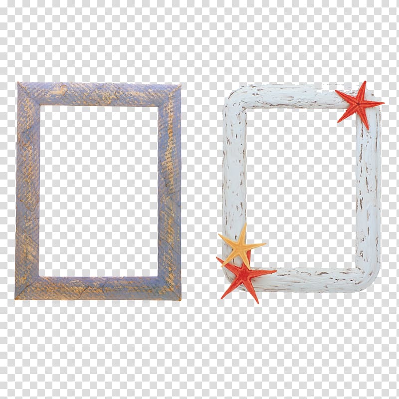graphic film Digital video frame , Starfish framework transparent background PNG clipart