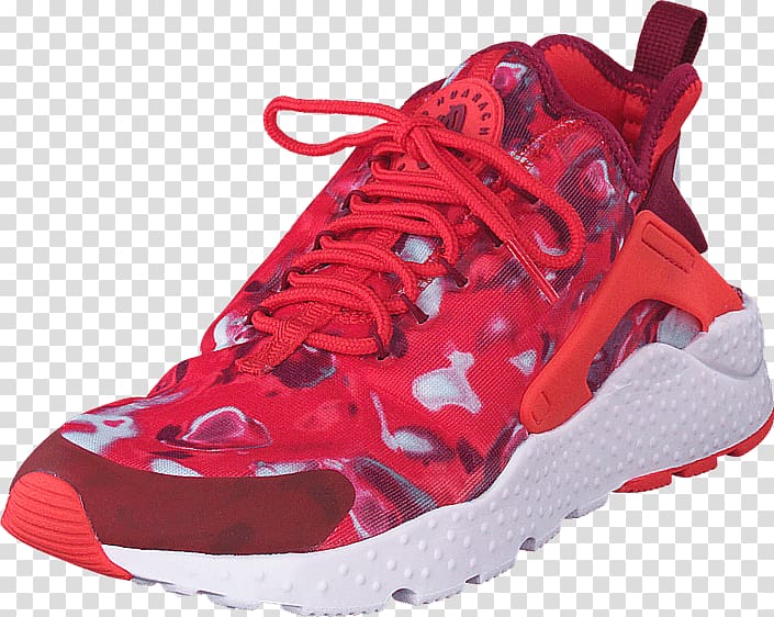 Sports shoes Huarache Nike Shoe Shop, crimson red pearl transparent background PNG clipart