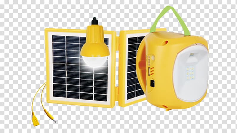 Battery charger Emergency Lighting Solar lamp Light-emitting diode, solar generator transparent background PNG clipart