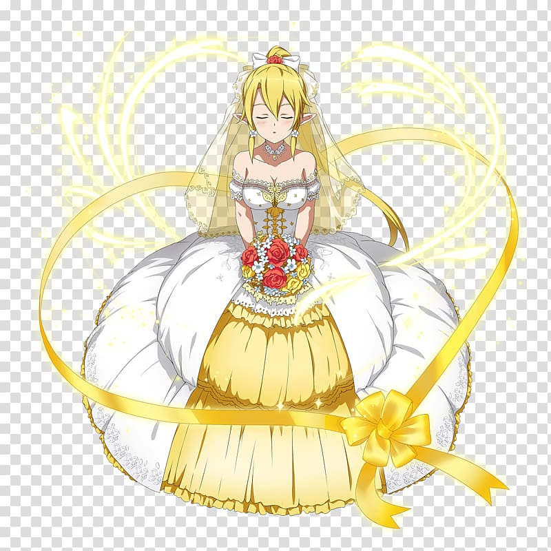 Leafa Asuna Kirito SWORD ART ONLINE Memory Defrag, floating ribbon transparent background PNG clipart