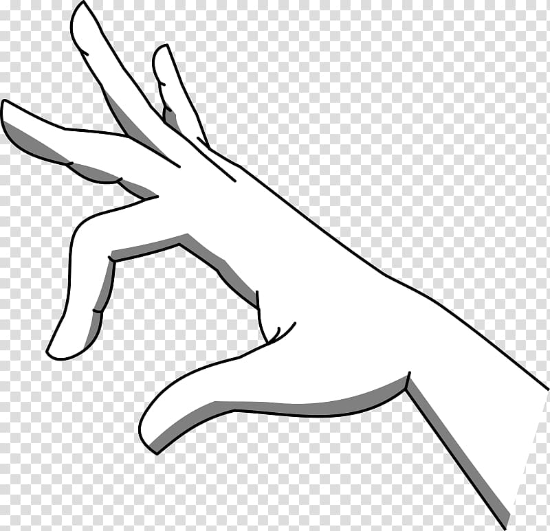Hand Pinch , hand drawing transparent background PNG clipart