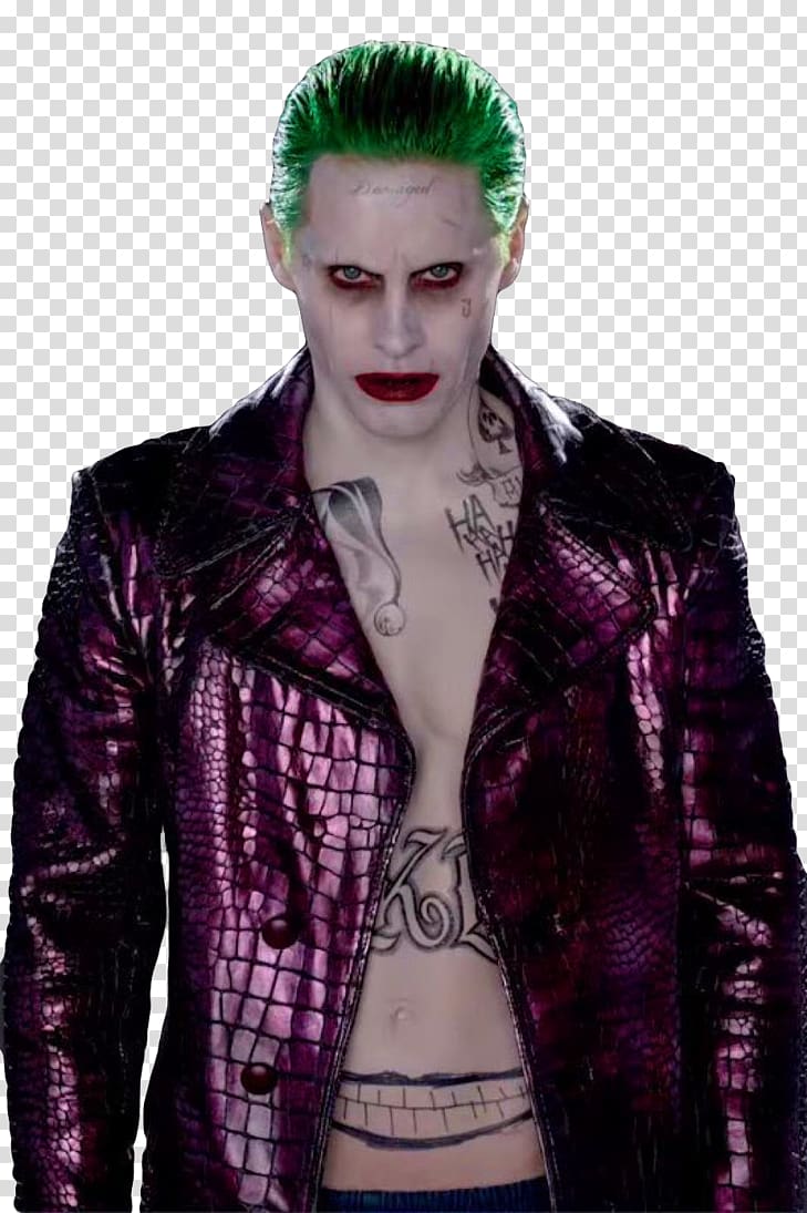 Joker from Batman illustration, Joker Harley Quinn Jared Leto Suicide Squad Batman, Joker transparent background PNG clipart