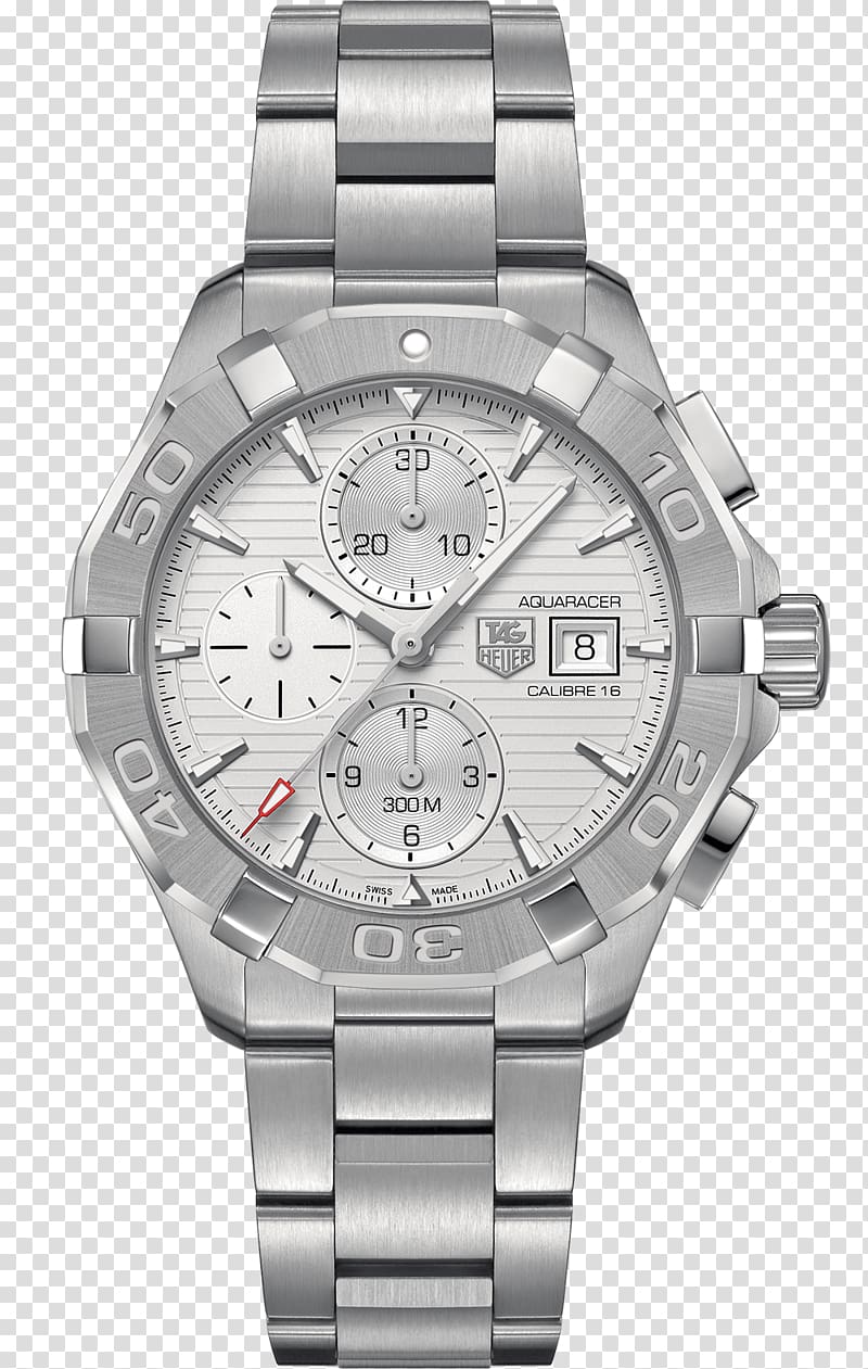 TAG Heuer Carrera Calibre 16 Day-Date TAG Heuer Aquaracer Chronograph TAG Men's Heuer Aquaracer 300M Calibre 16, watch transparent background PNG clipart