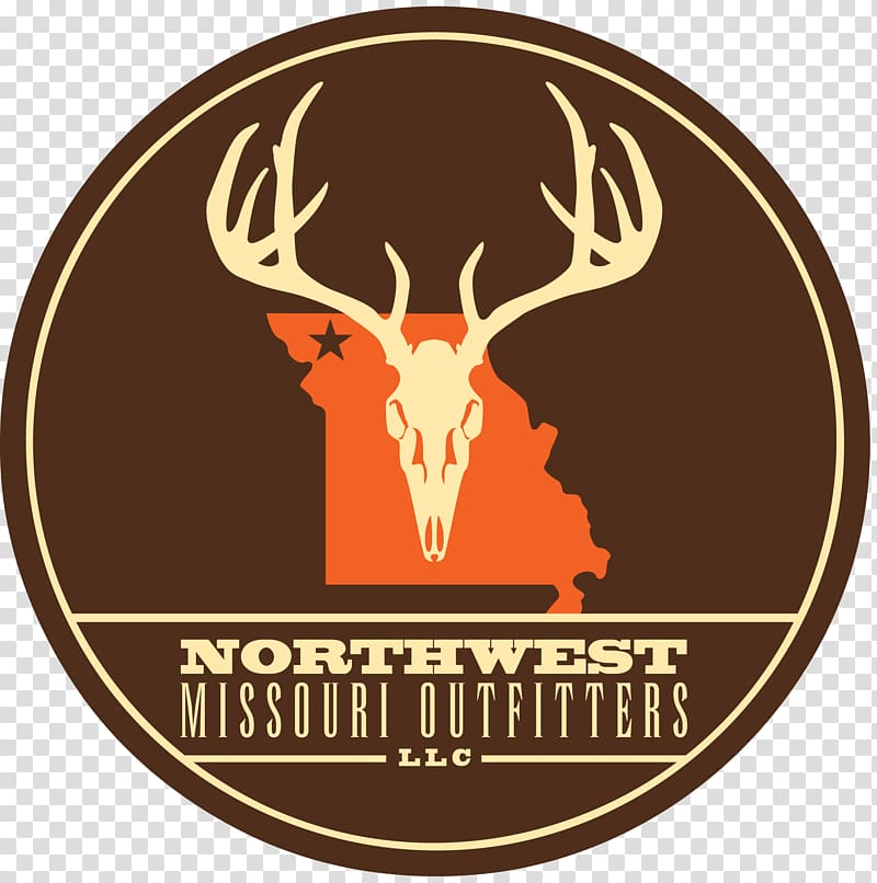 Northwest Missouri Outfitters Logo Hunting Deer, deer transparent background PNG clipart