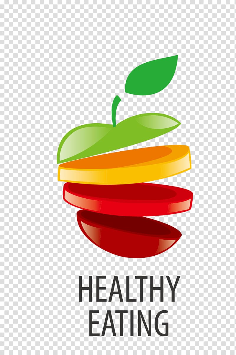 Logo Healthy diet Eating Food, Creative Apple transparent background PNG clipart