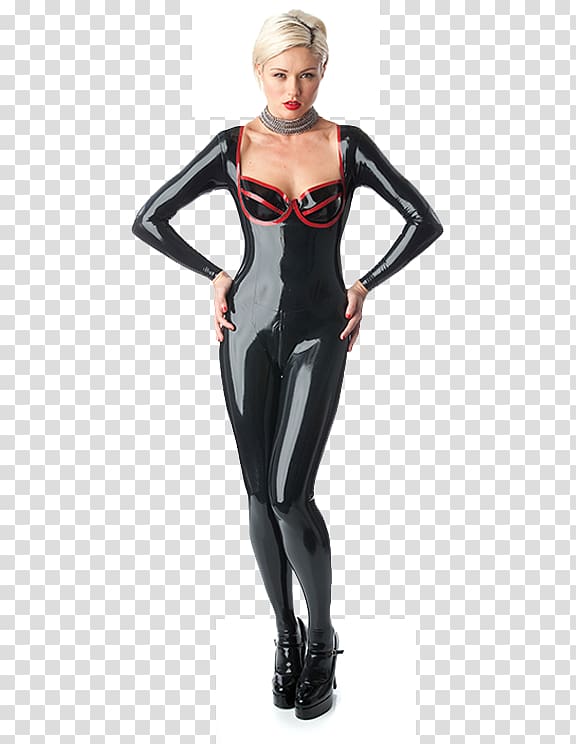 Latex clothing Catsuit Sleeve, dress transparent background PNG clipart