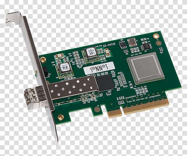 TV Tuner Cards & Adapters Network Cards & Adapters 10 Gigabit Ethernet PCI Express Expansion card, 10 Gigabit Ethernet transparent background PNG clipart