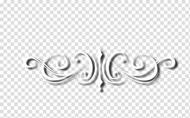 Body Jewellery Silver Line White Font, rosette floral transparent background PNG clipart