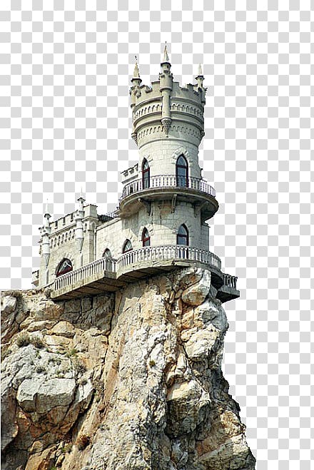 Swallows Nest Yalta Alupka Neuschwanstein Castle Hohenzollern Castle, White Castle on the Cliff transparent background PNG clipart
