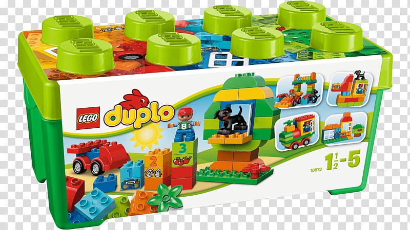 LEGO 10572 DUPLO All-in-One Box of Fun Hamleys Lego Duplo Toy, toy transparent background PNG clipart