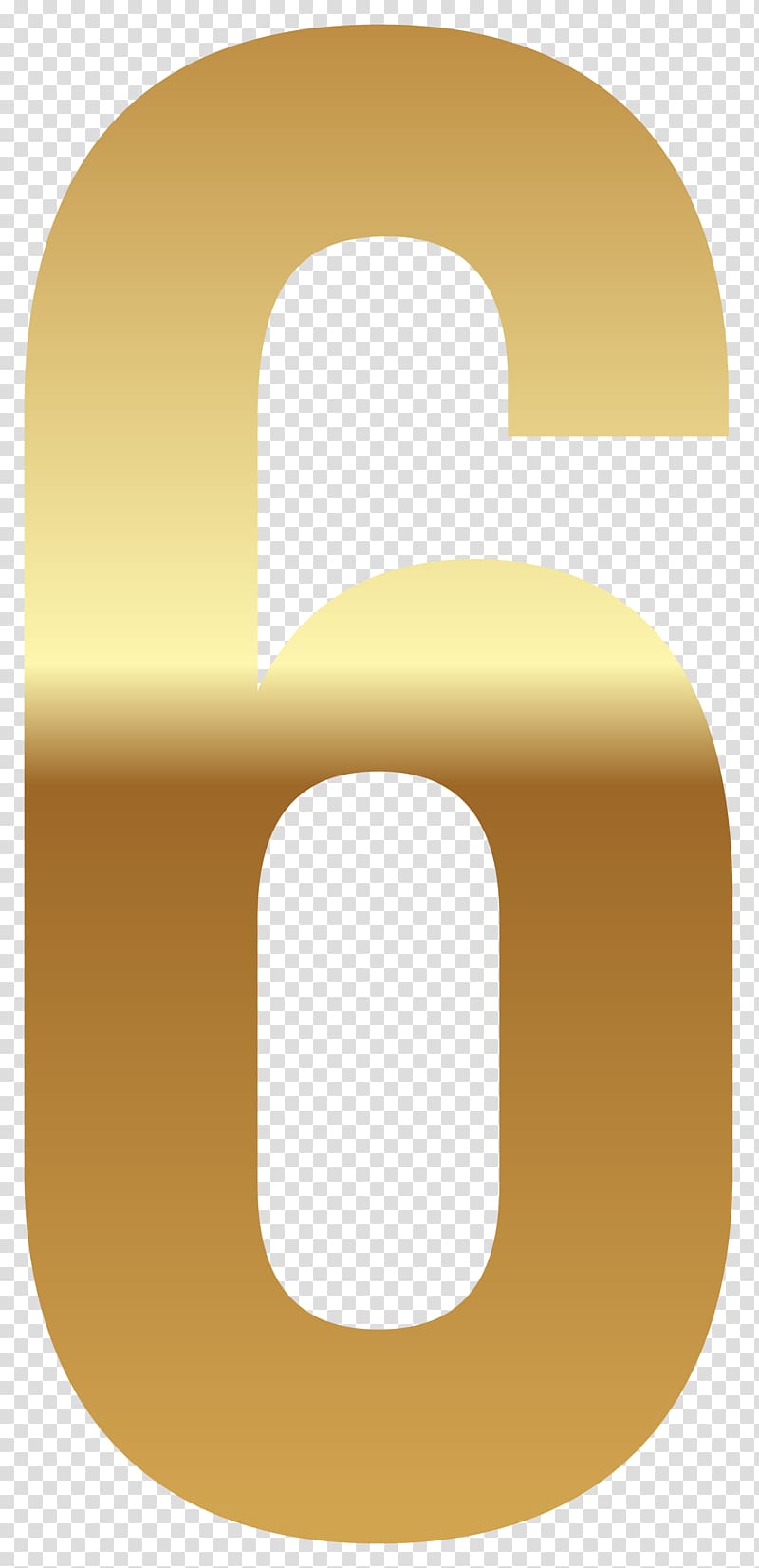 number 6 , Product Yellow Font Design, Golden Number Six transparent background PNG clipart