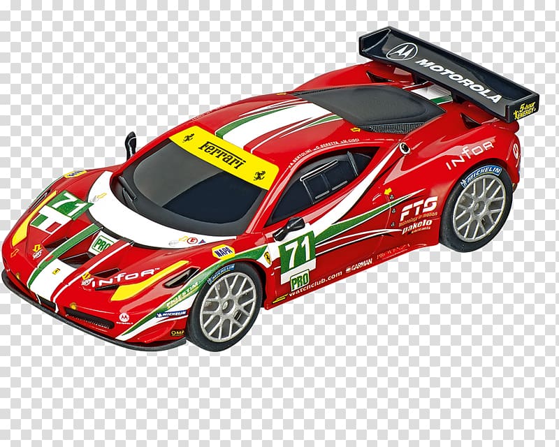 Slot car Ferrari 458 Italia GT2, car transparent background PNG clipart