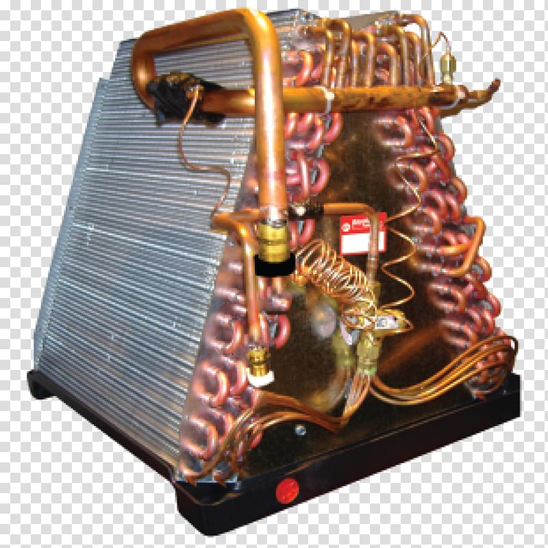 Evaporator Furnace Air conditioning Heat pump Coil, electric Coil transparent background PNG clipart