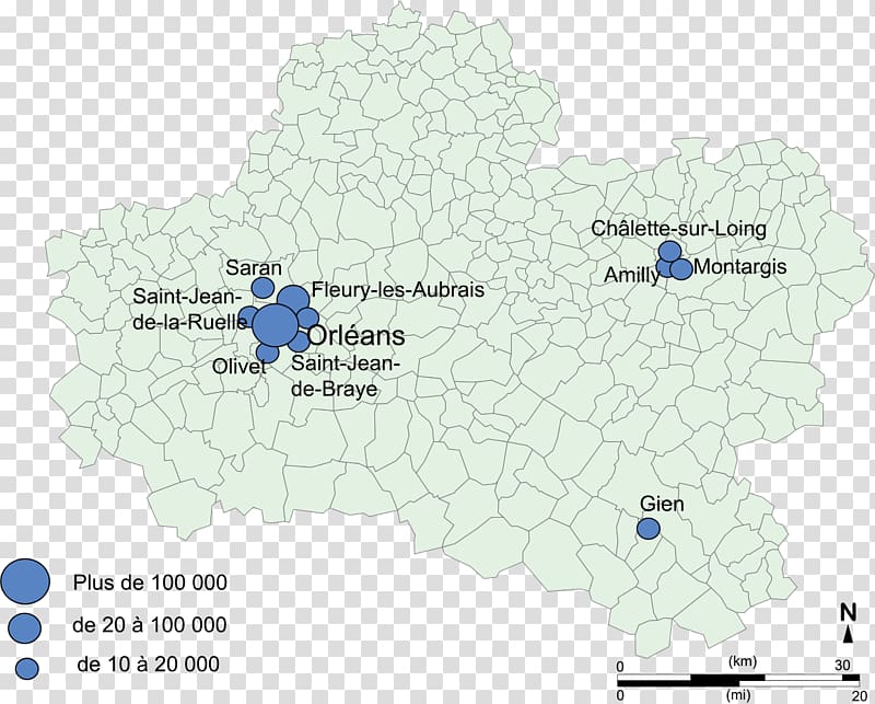 Map Wikiwand Démographie du Loiret Departments of France, map transparent background PNG clipart