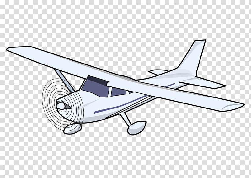 white monoplane , Airplane Cessna 172 Cessna 150 , Helicopter transparent background PNG clipart