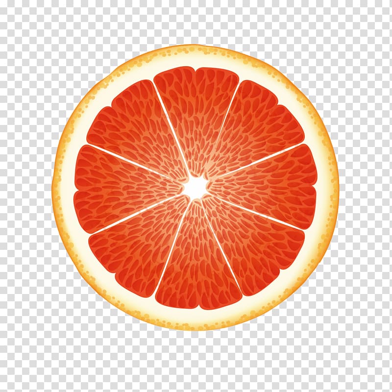 Grapefruit Cartoon Orange, Cartoon half grapefruit transparent background PNG clipart