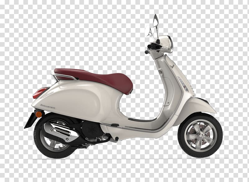 Scooter Vespa Primavera Suspension Motorcycle, scooter transparent background PNG clipart