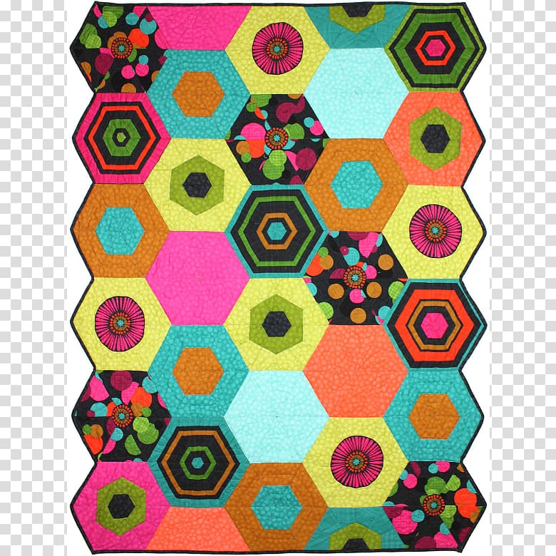 Pattern Symmetry Textile Product, stitching hexagon transparent background PNG clipart