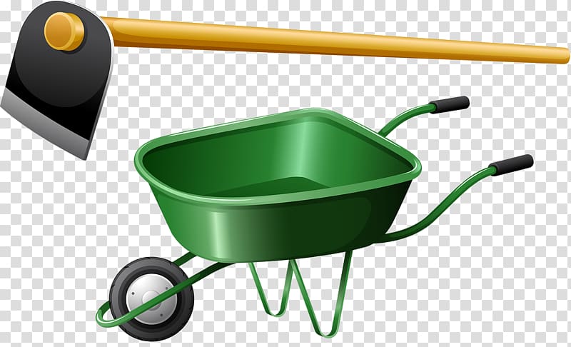 Garden tool Gardening Rake , Shovel and wheelbarrow transparent background PNG clipart