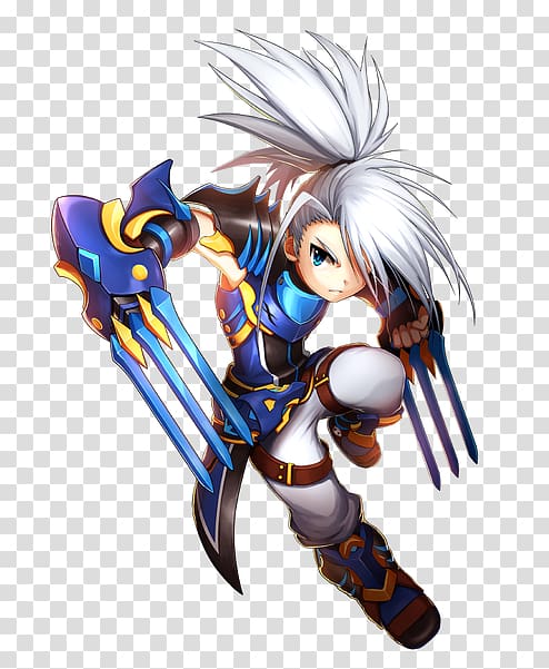 Grand Chase Lass Elsword Elesis Sieghart, battle chasers characters transparent background PNG clipart