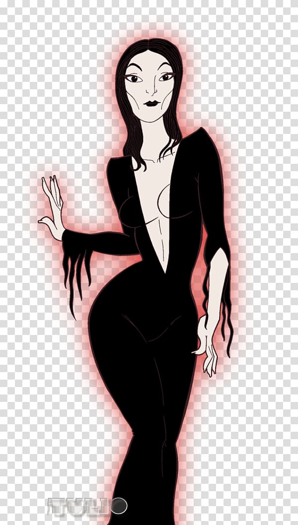 Shoulder Cartoon Character Beauty.m, morticia transparent background PNG clipart